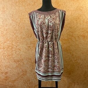 LOFT Floral Sleeveless Pullover Dress size Small